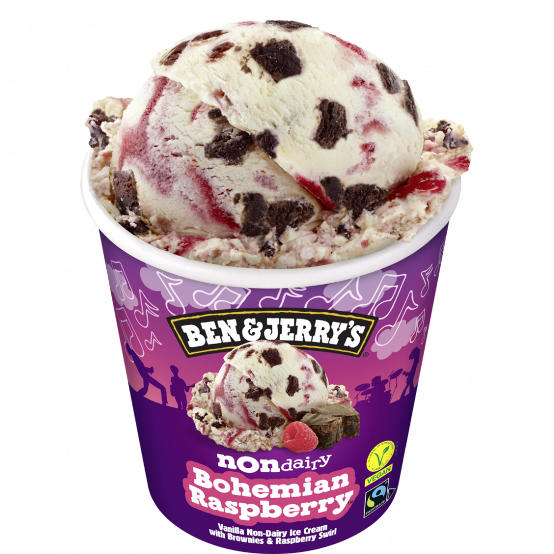 Gelado Ben & Jerry's Non Dairy Bohemian Rasperry