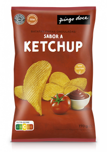 Batatas Fritas Onduladas Ketchup
