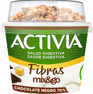 Iogurte Bífidus Mix&Go Granola com Chocolate Negro