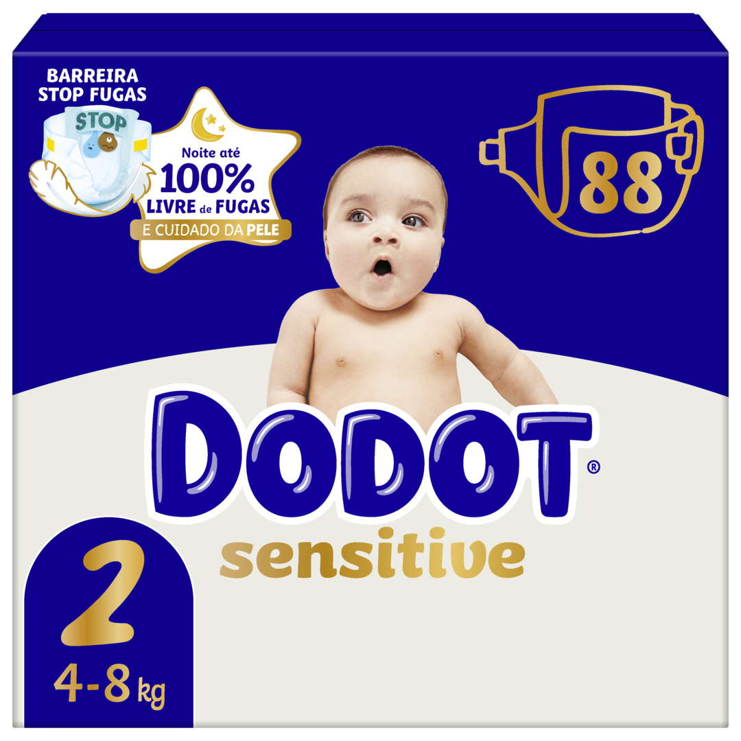 Fraldas Sensitive T2 4-8kg