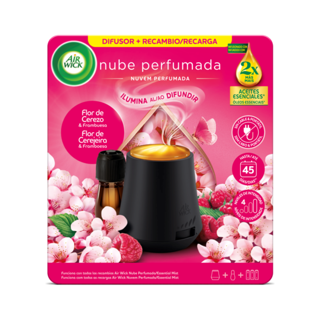 Difusor Elétrico Nuvem Perfumada Flor de Cerejeira