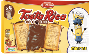 Bolacha Tosta Rica com Chocolate de Leite Pack 6
