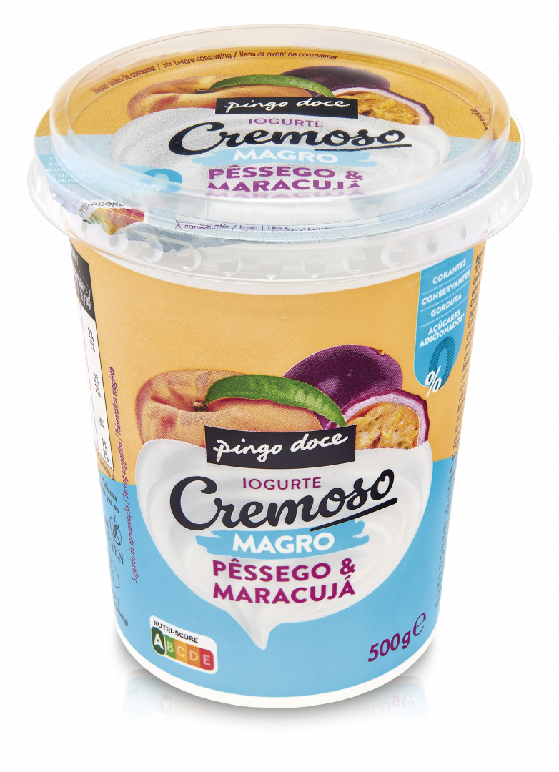 Iogurte Magro Cremoso Pêssego e Maracujá