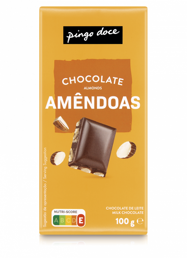 Tablete de Chocolate de Leite e Amêndoas