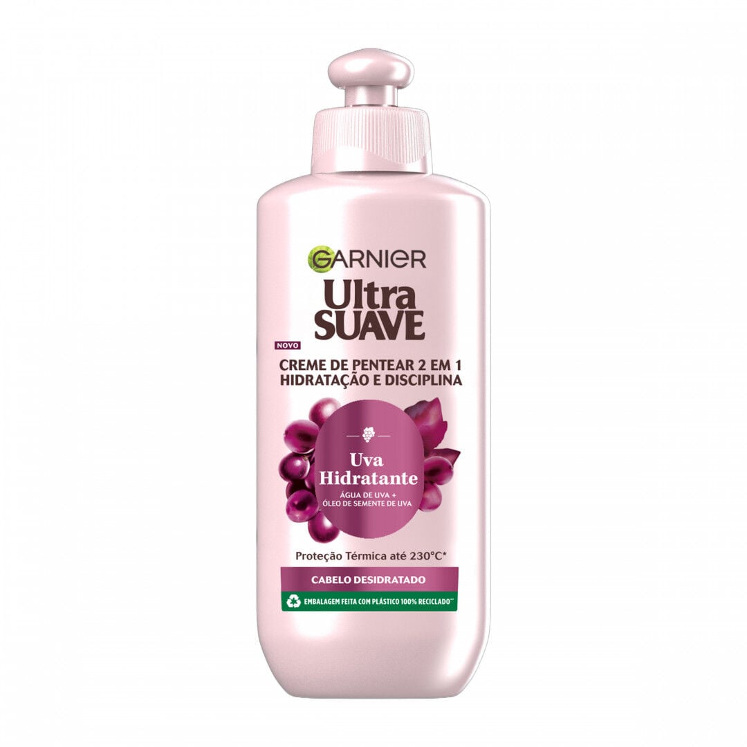 Creme Para Pentear Ultra Suave Uva Hidratante Ultra Suave Garnier 200 ml