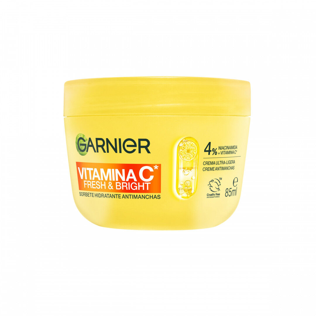 Creme Rosto Vitamina C Fresh & Bright Sorbet Hidratante Antimanchas Garnier 85 ml