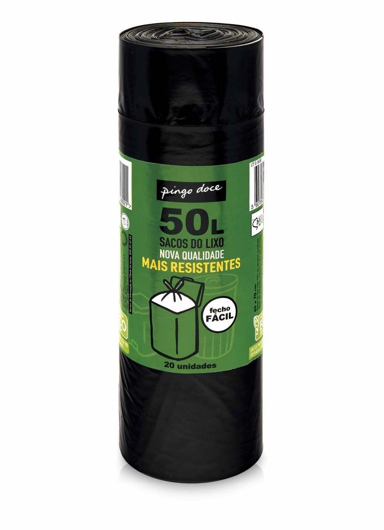Sacos do Lixo com Fecho Fácil 50L