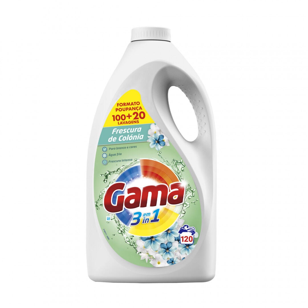 Detergente Máquina Roupa Líquido Colónia Gama 120 un