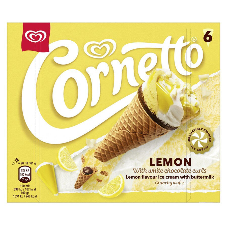 Gelados Cornetto de Limão