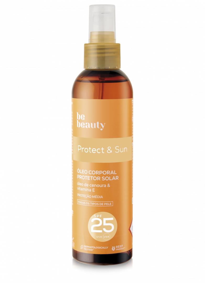 Protetor Solar Óleo Corporal Protect & Sun Spf25 Be Beauty 200 ml