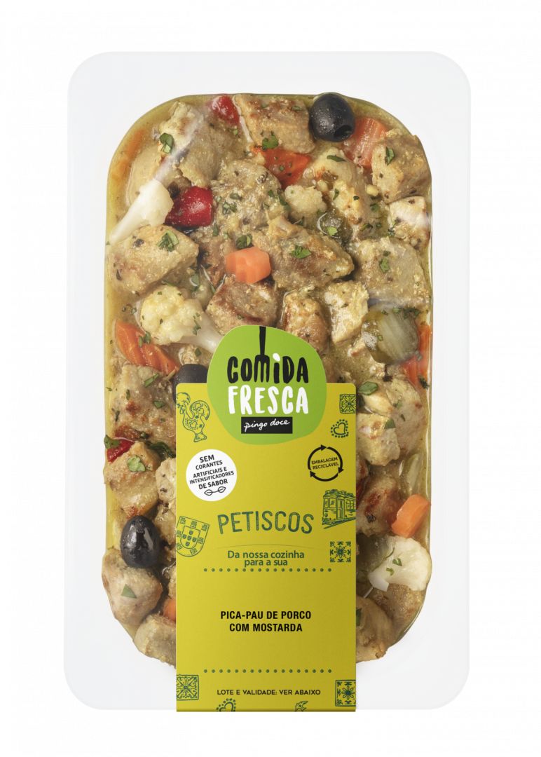 Pica-Pau de Porco com Mostarda