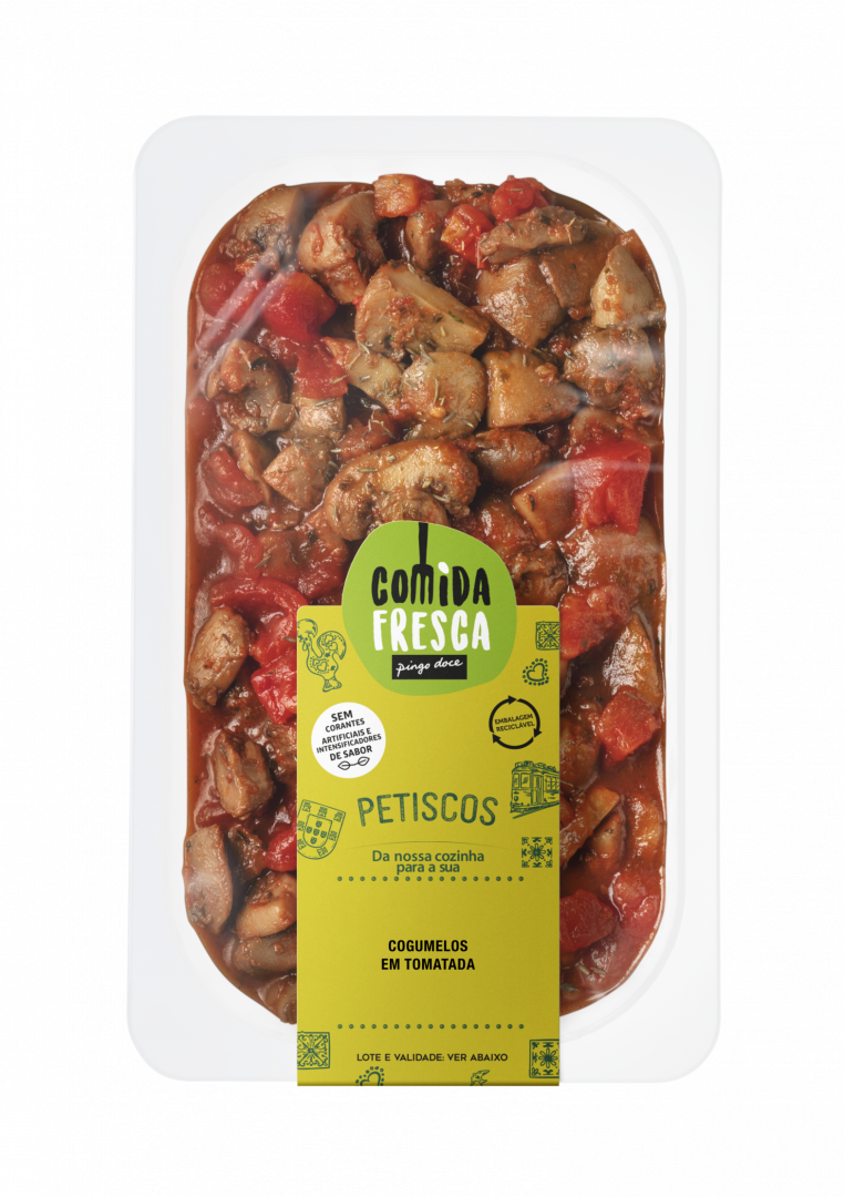 Cogumelos em Tomatada