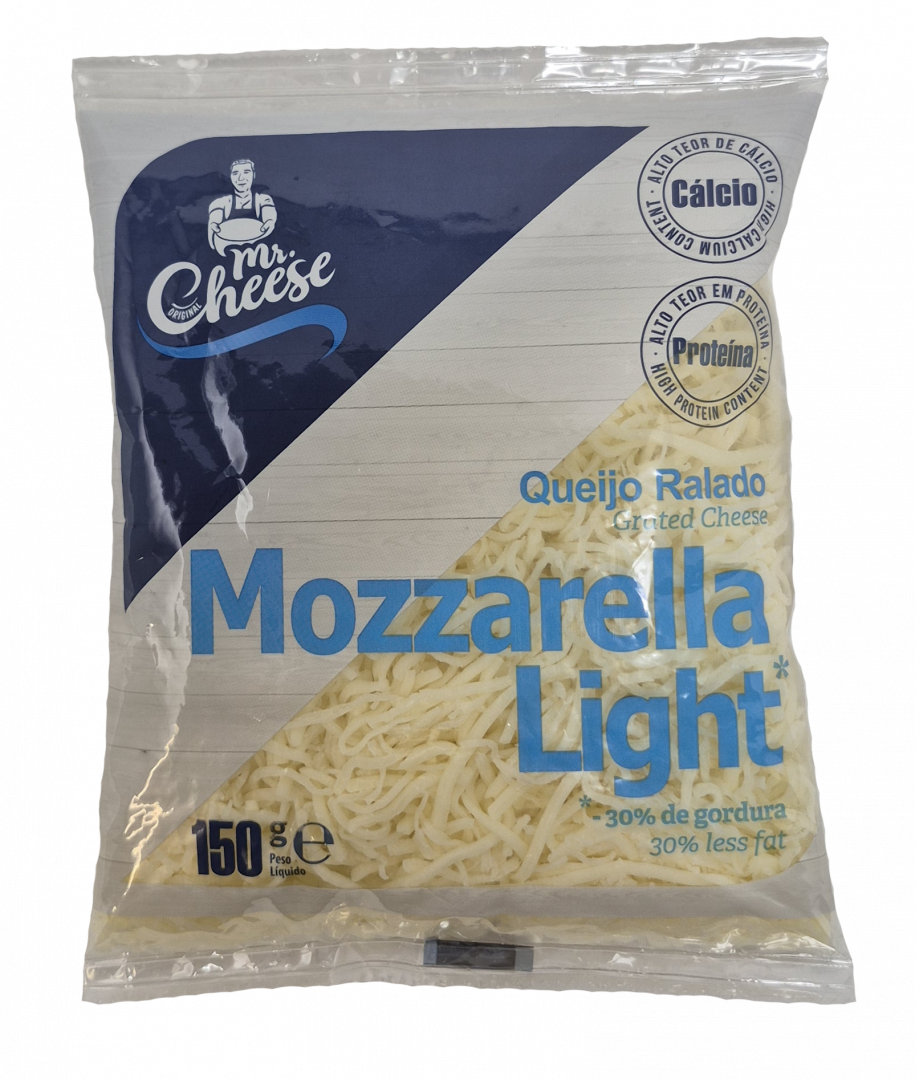 Queijo Mozzarella Light Ralado Mr. Cheese 150 g