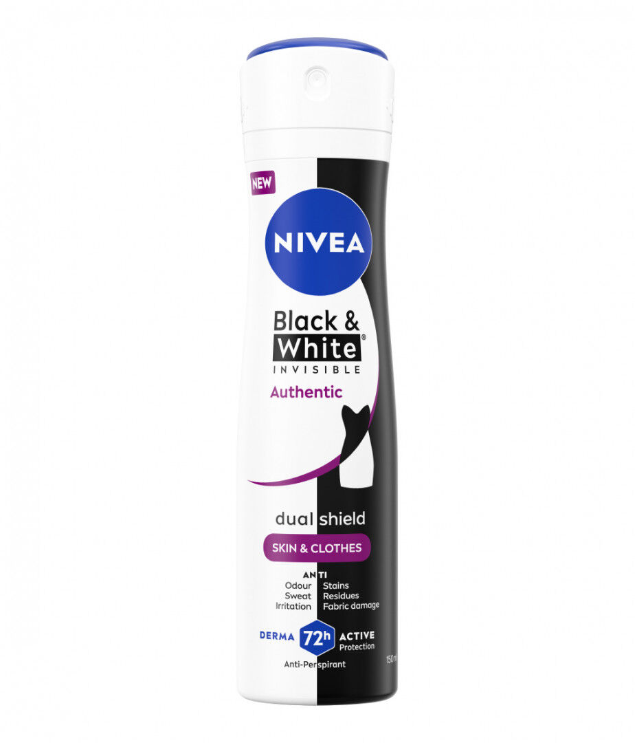 Desodorizante Spray Black & White Authentic Nivea 150 ml