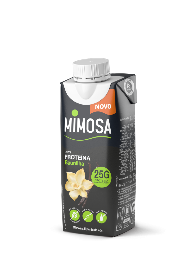 Leite Proteína Baunilha sem Lactose Mimosa