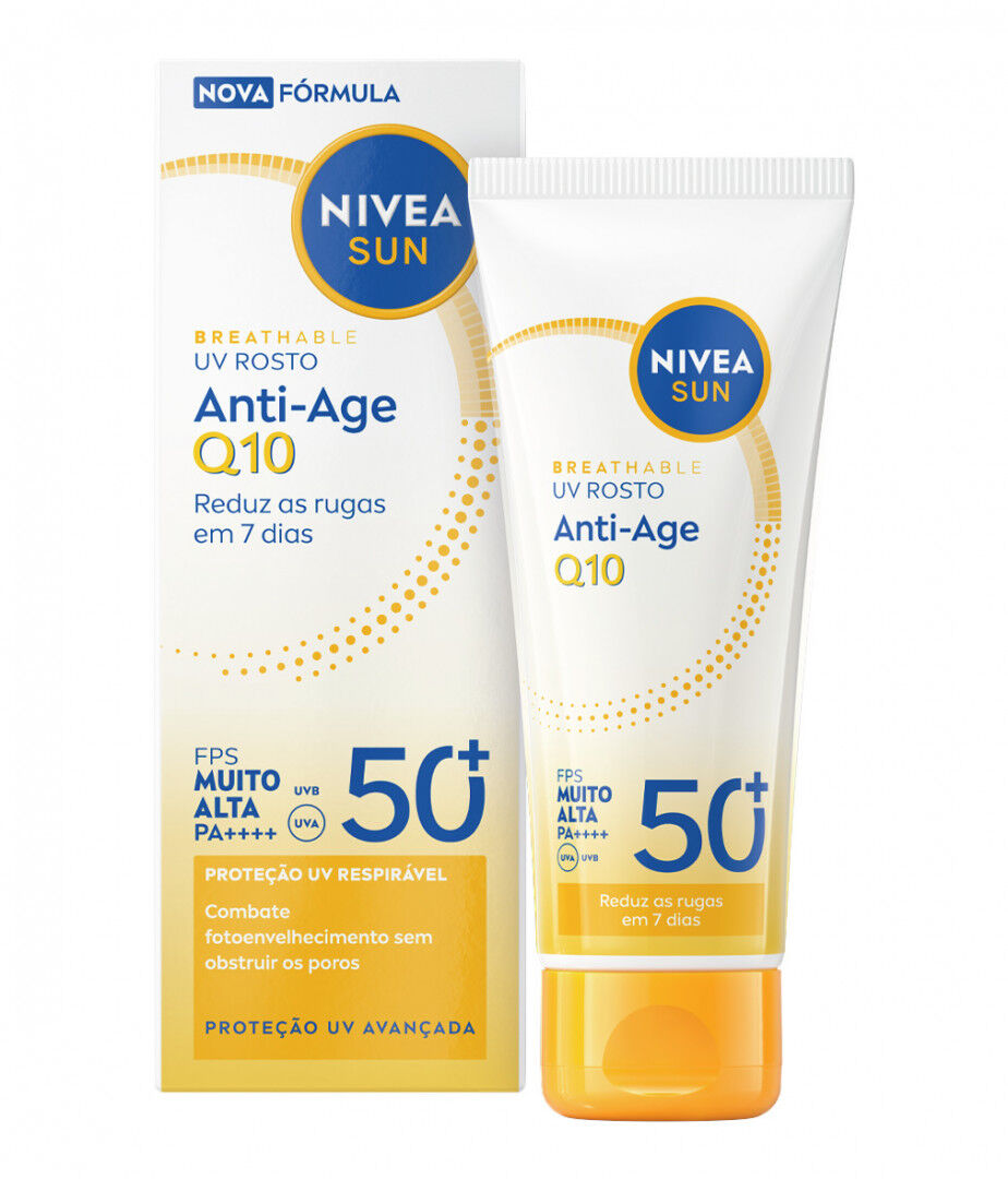 Protetor Solar Rosto Q10 Anti-Age Fps50+ Nivea 40 ml