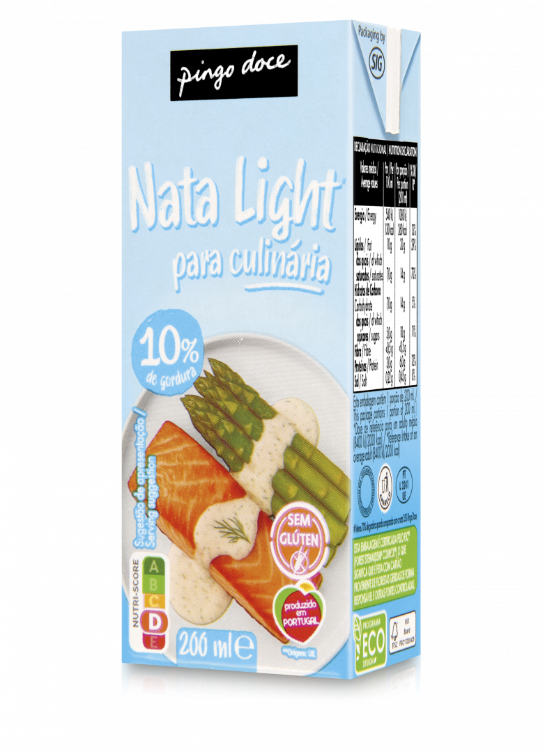 Natas UHT Light para Culinária