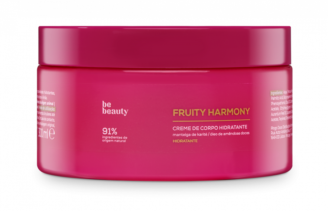 Creme De Corpo Hidratante Fruity Harmony Be Beauty 300 ml
