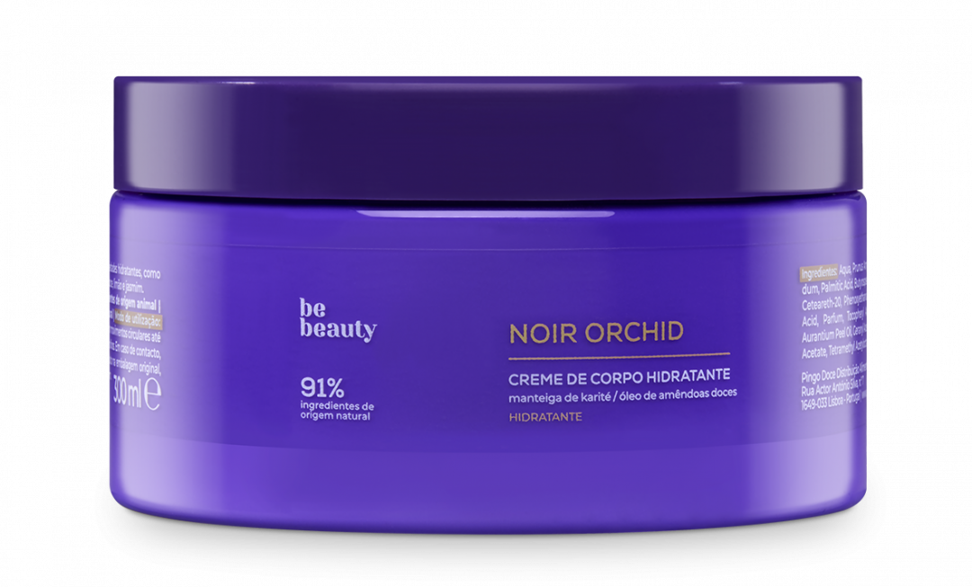 Creme De Corpo Hidratante Noir Orchid Be Beauty 300 ml