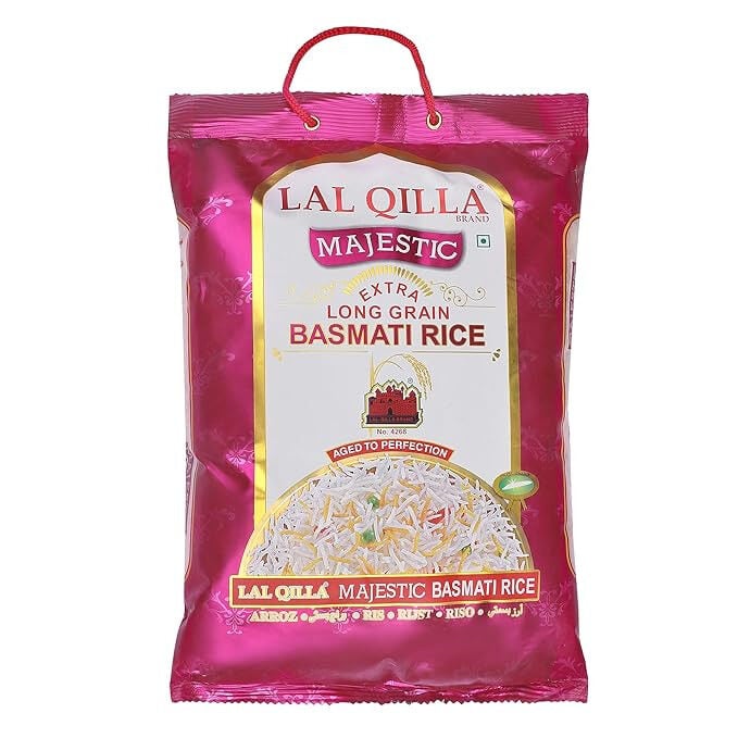 Arroz Basmati Extra Longo Majestic Lal Qilla 5 kg