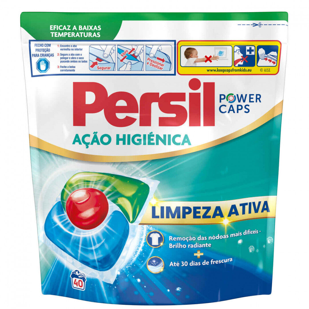 Detergente Máquina Roupa Cápsulas Higiene Persil