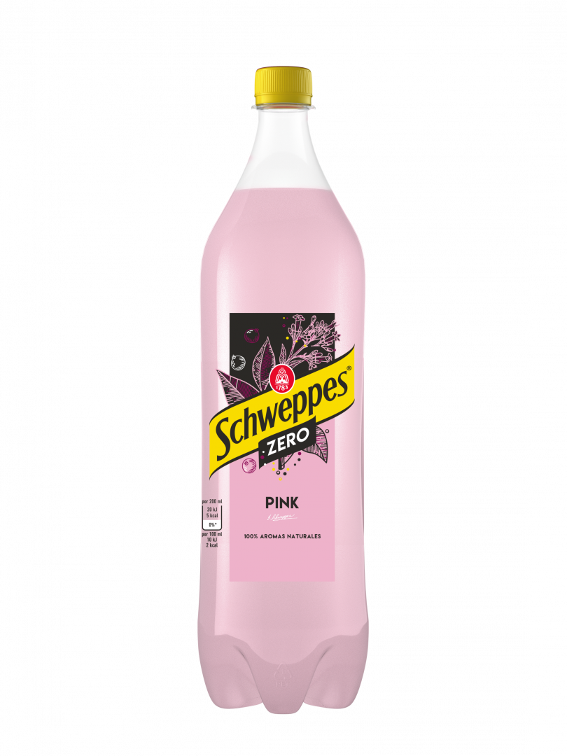 Água Tónica Pink Zero Schweppes 1 L