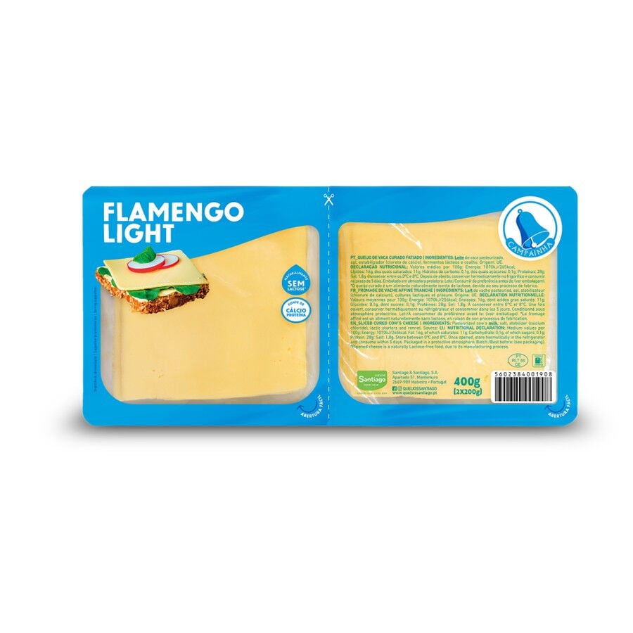 Queijo Flamengo Fatiado Campainha 400 g