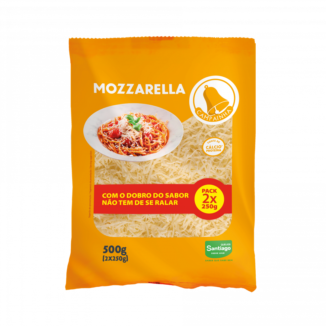 Queijo Mozzarella Ralado Campainha 500 g