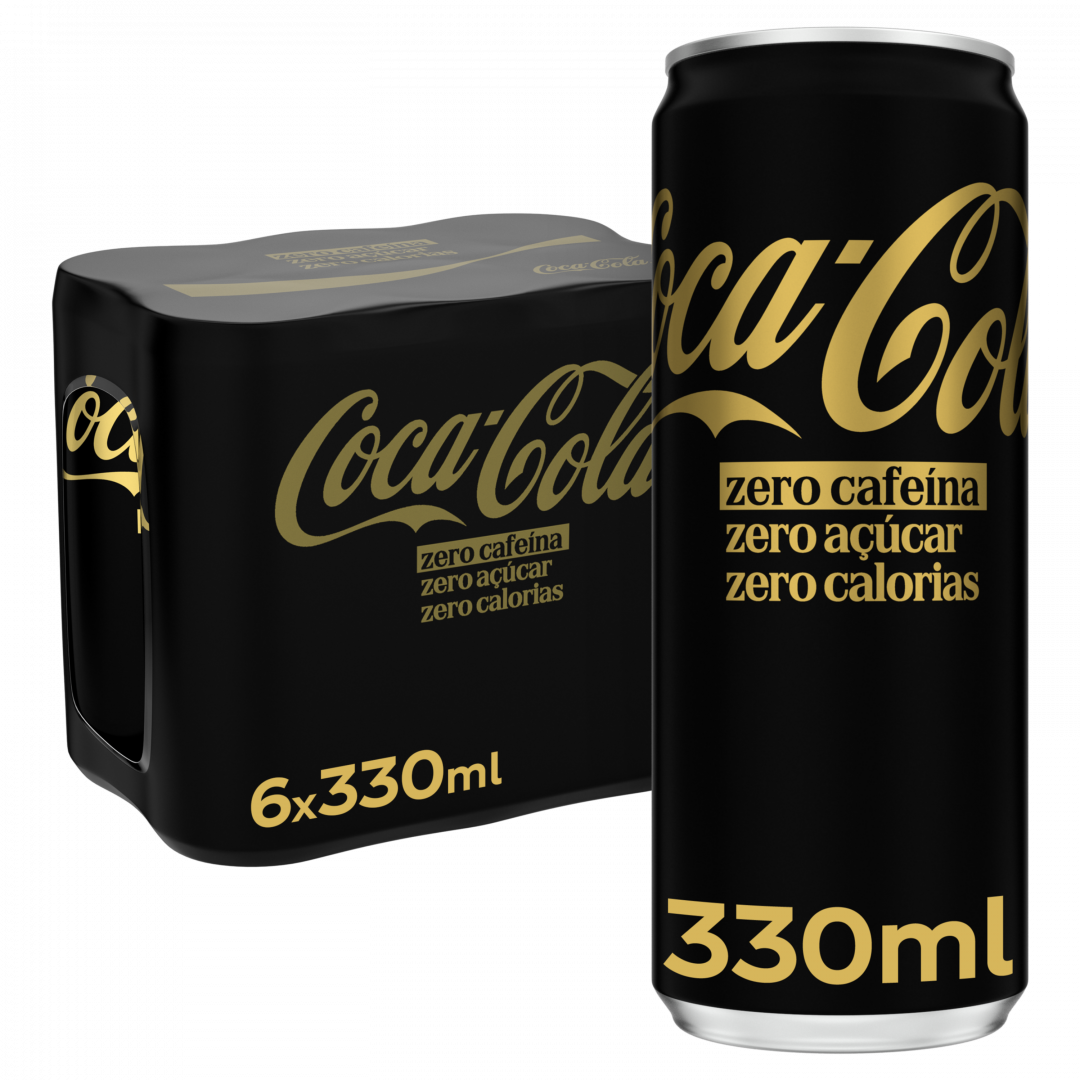 Refrigerante Coca-Cola Lata Zero Açúcar Zero Cafeína Pack 6 1,98 L
