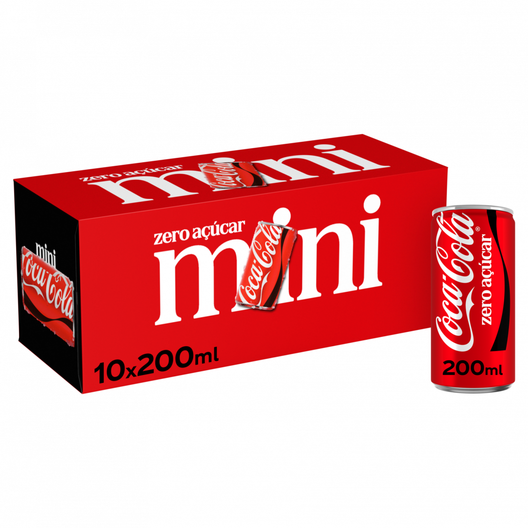 Refrigerante Coca-Cola Zero Mini Pack 10