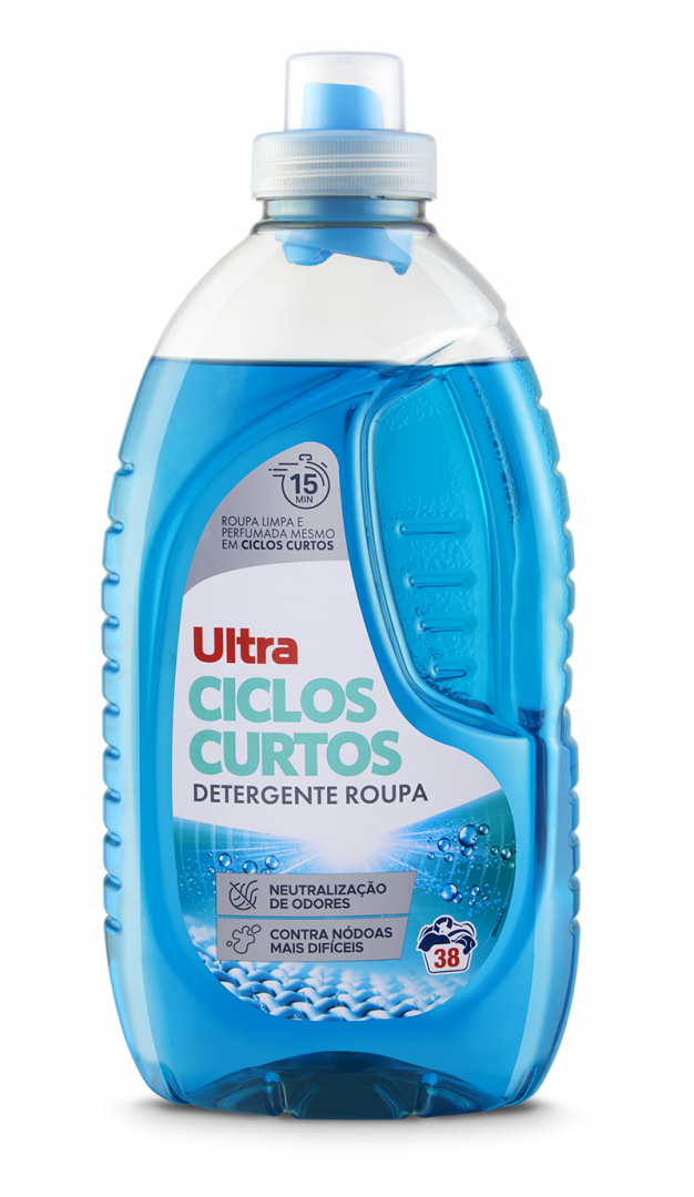 Detergente Líquido Ciclos Curtos Ultra