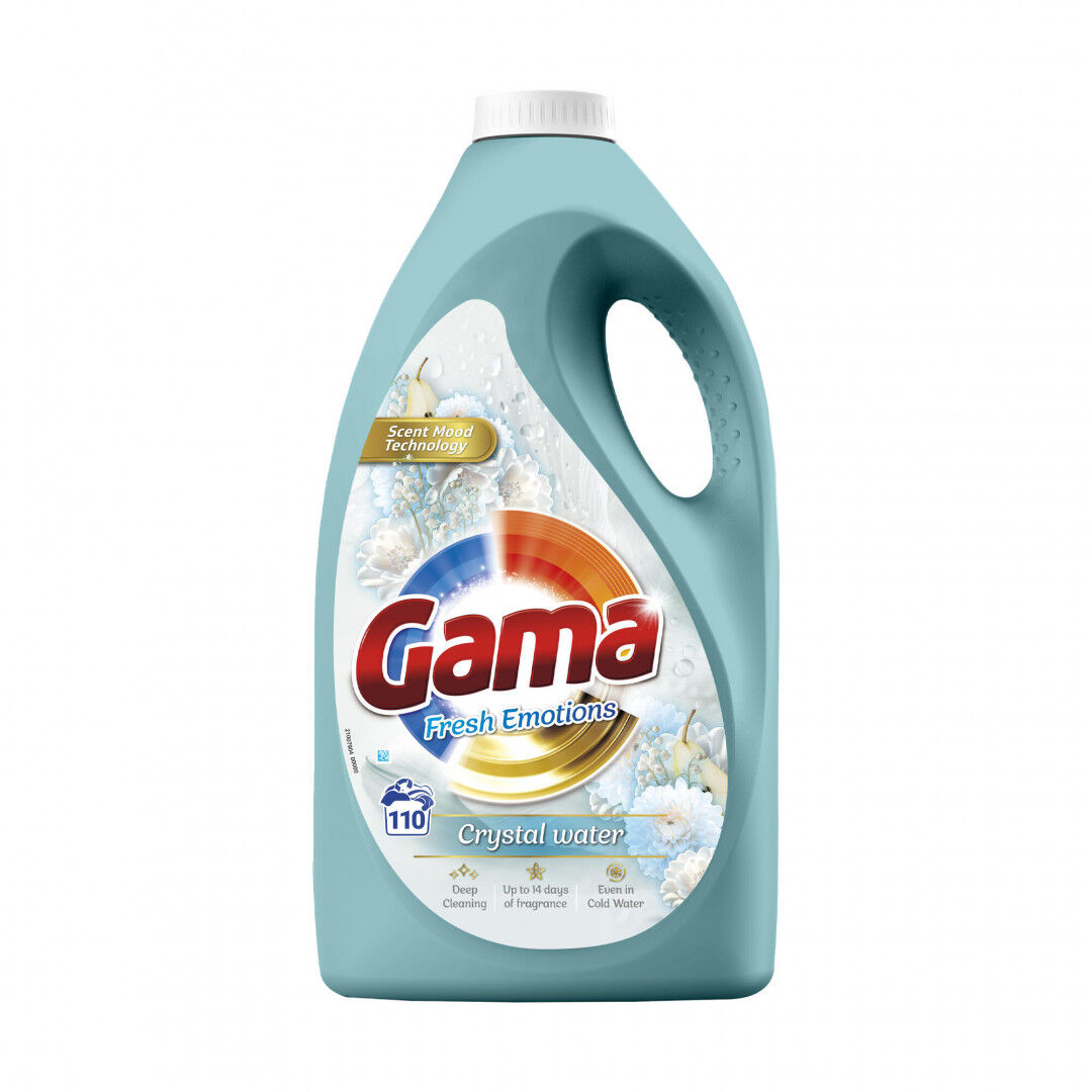 Detergente Máquina Roupa Líquido Crystal Water Gama