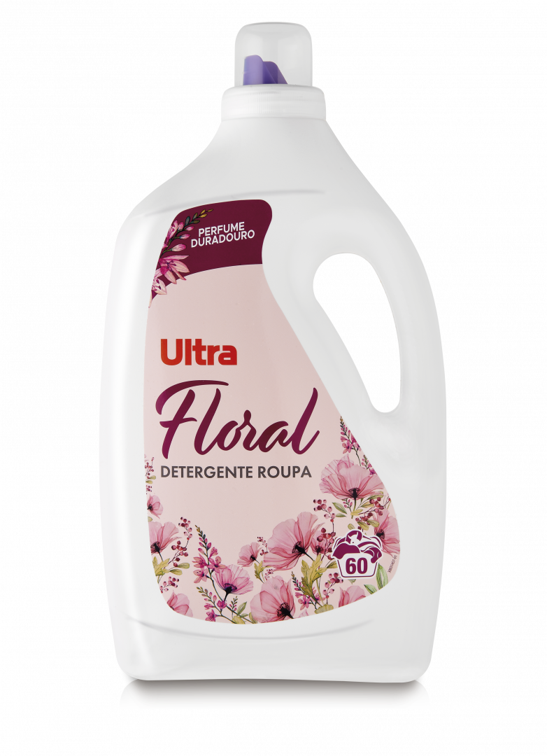 Detergente Máquina Roupa Líquido Floral Ultra