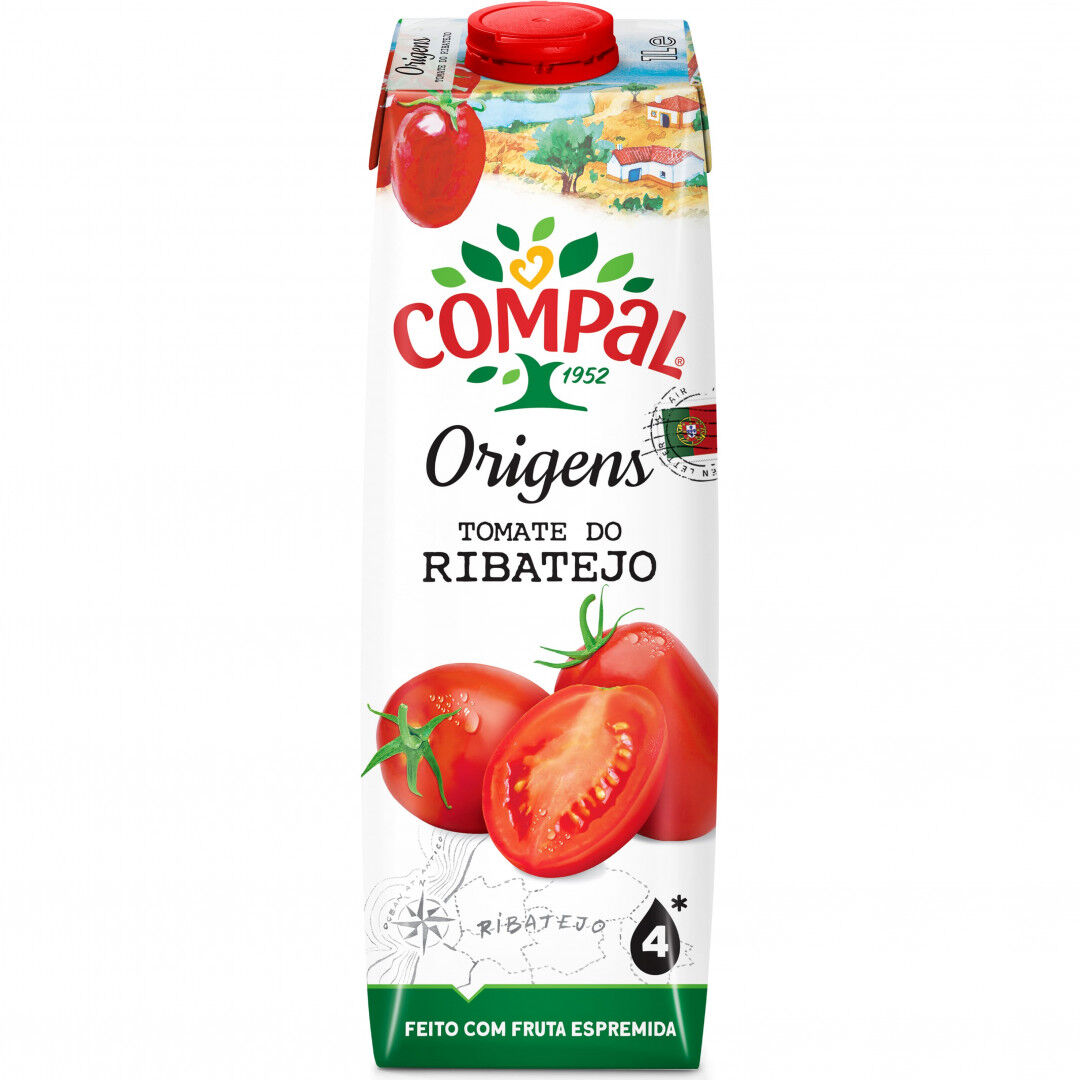 Néctar De Tomate Do Ribatejo Compal Origens 1 L