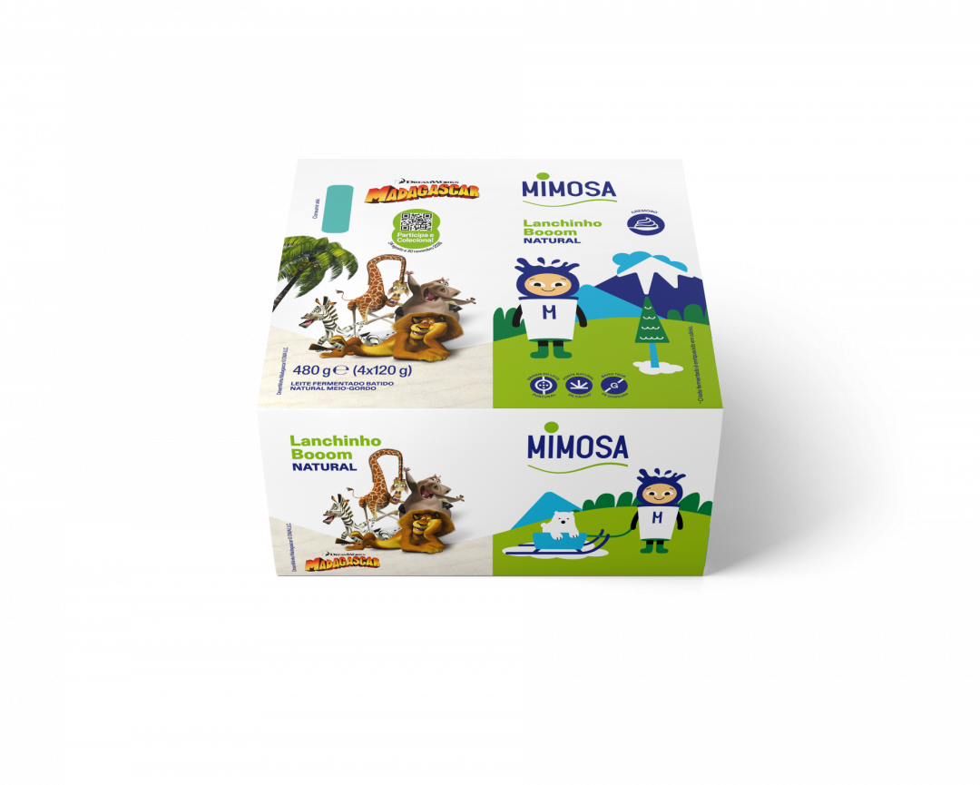 Iogurte Infantil Lanchinho Booom Natural pack 4