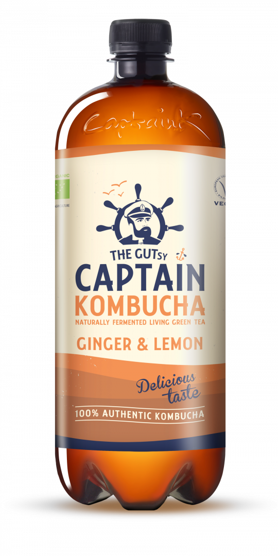 Chá Biológico De Gengibre Captain Kombucha 1 L