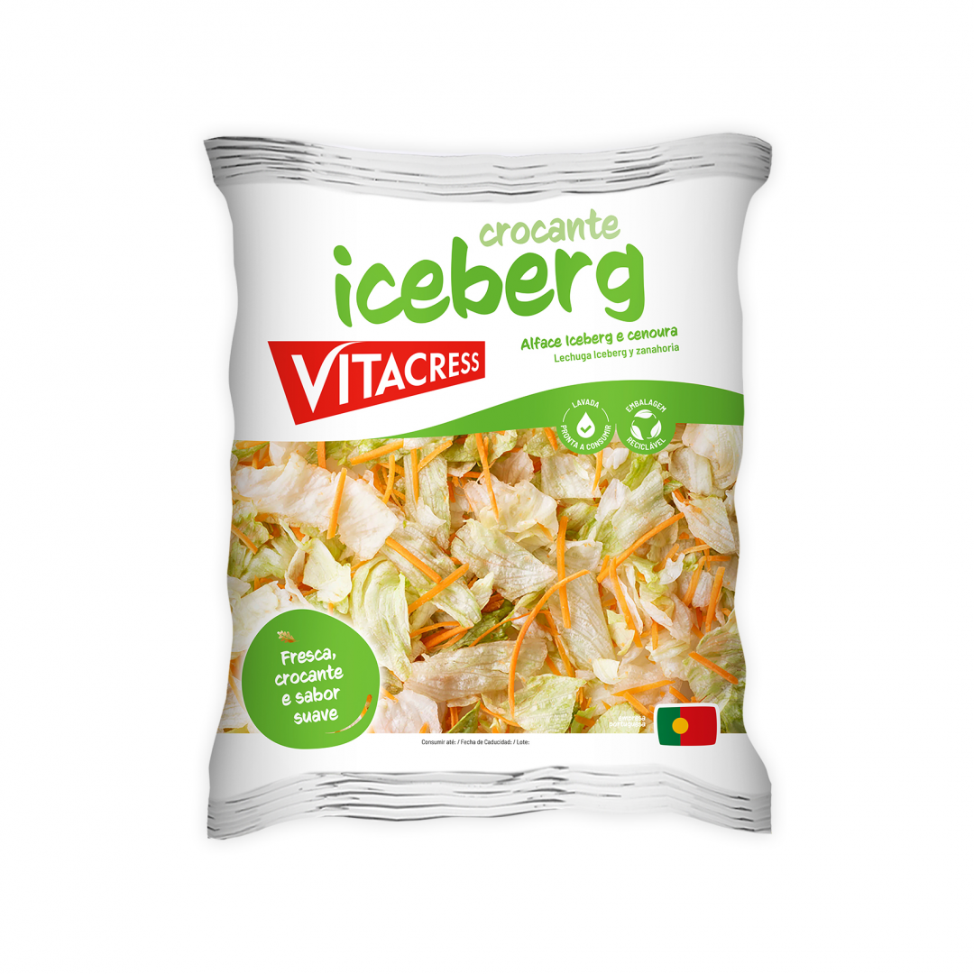 Salada Crocante Com Alface Iceberg E Cenoura Vitacress 250 g