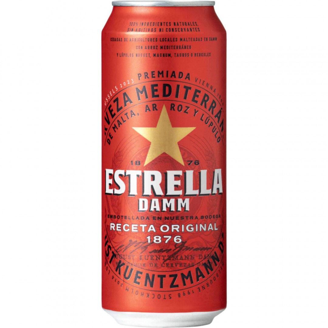 Cerveja Com Álcool Estrella Damm 500 ml