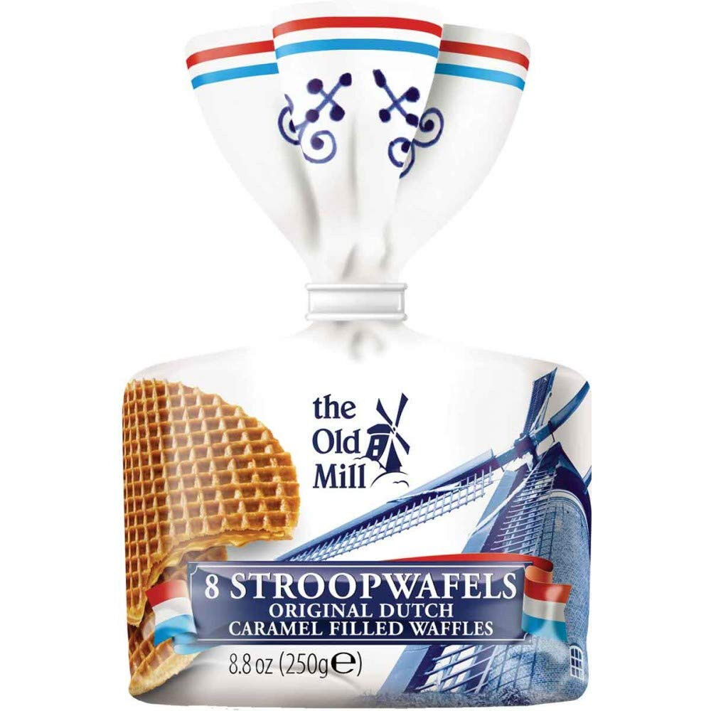 Bolachas Recheadas Com Caramelo Stroopwaffles The Old Mill 250 g