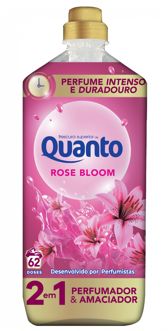 Amaciador Roupa Rose Bloom Quanto 62 un