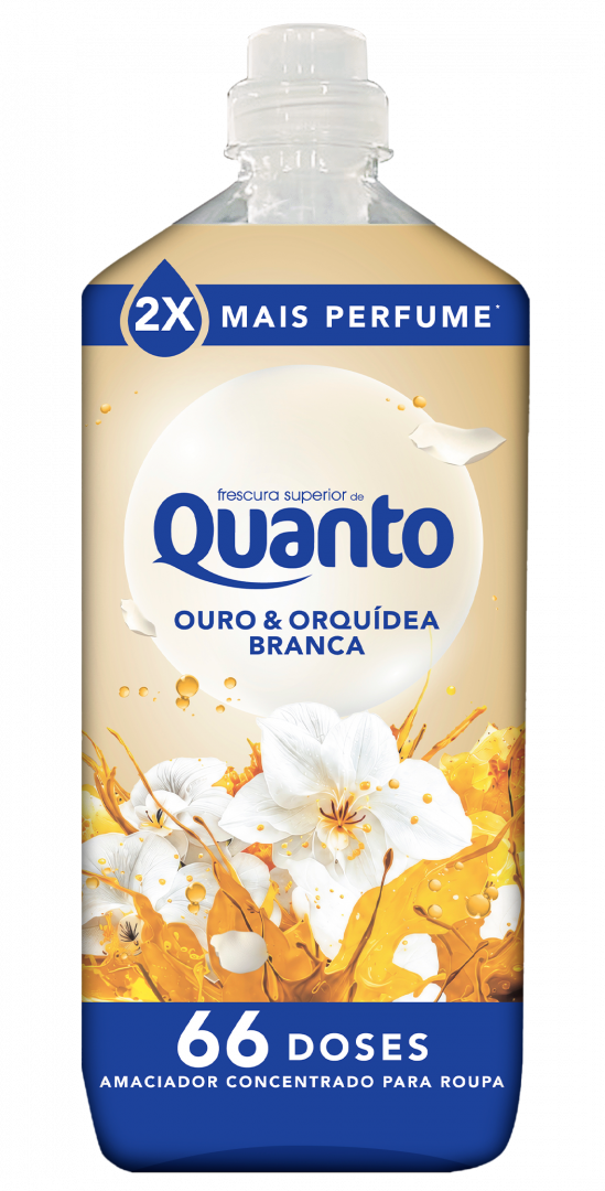Amaciador Roupa Ouro E Orquídea Branca Quanto 66 un