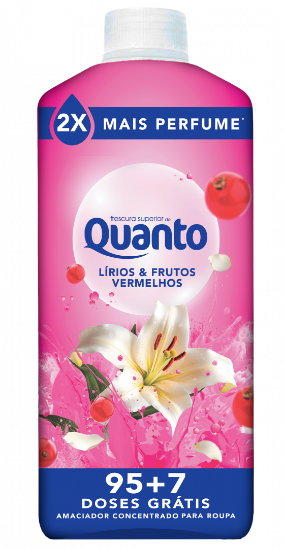 Amaciador Roupa Lírios E Frutos Vermelhos Quanto 95 un
