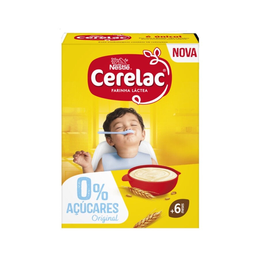 Papa Infantil Farinha Láctea Sem Açúcar +6m Cerelac 800 g