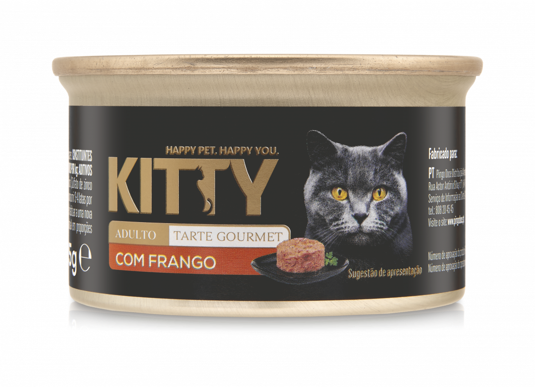 Comida Húmida Para Gato Tarte Com Frango Kitty 85 g