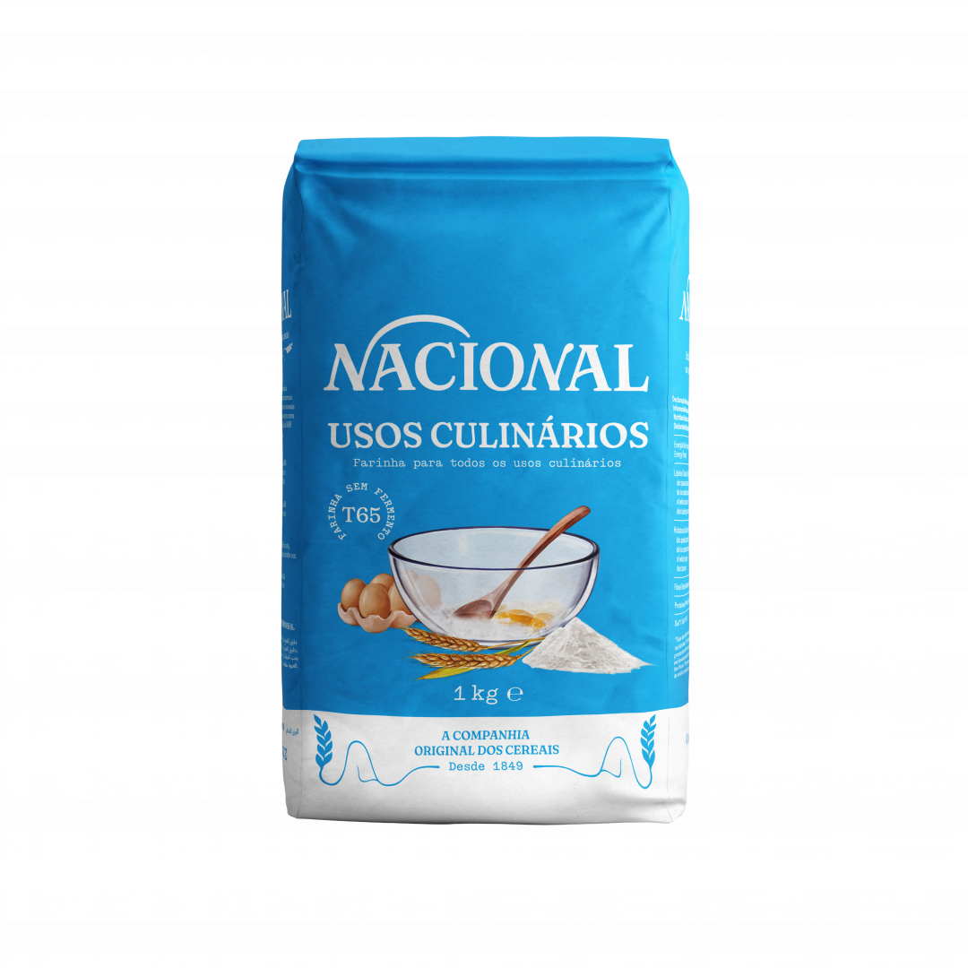 Farinha Para Uso Culinário Tipo 65 Sem Fermento Nacional 1 kg