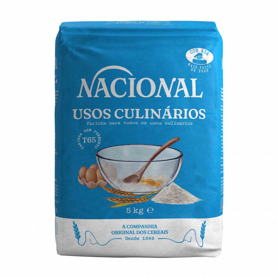 Farinha Para Uso Culinário Tipo 65 Sem Fermento Nacional 5 kg