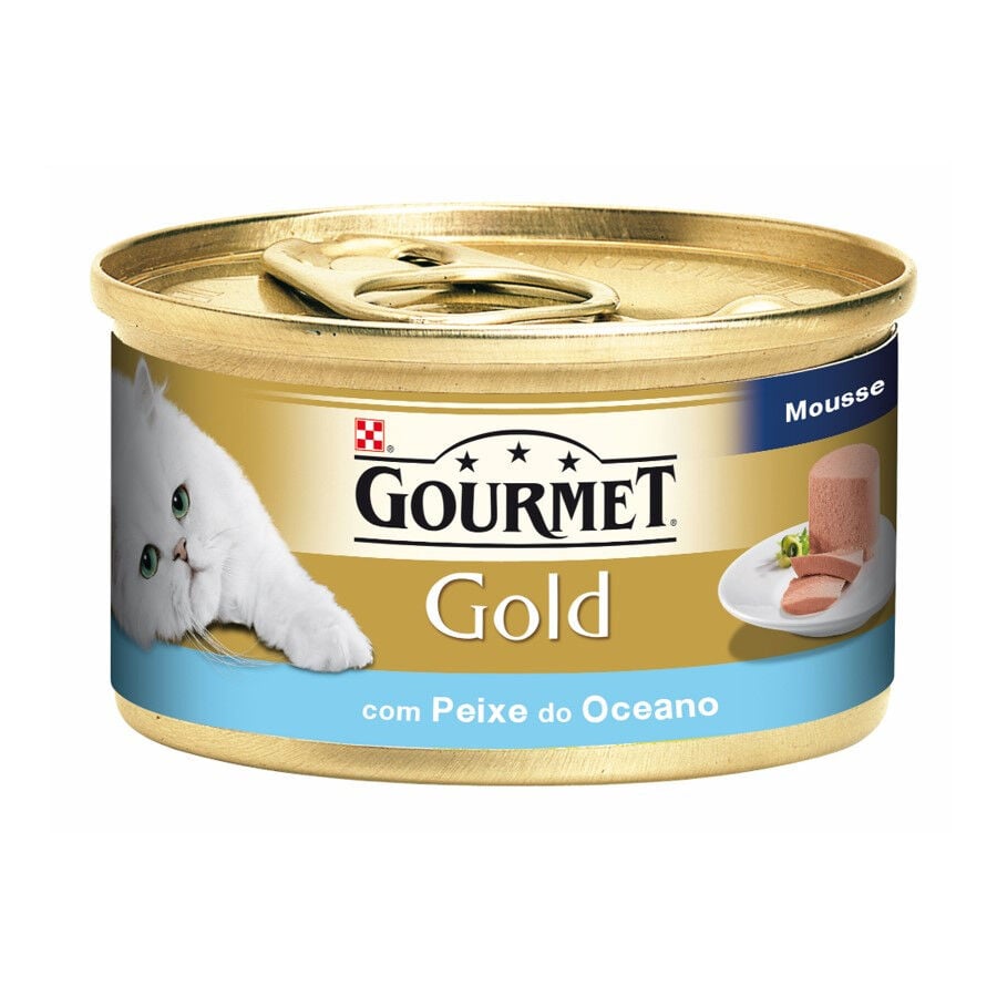 Comida Húmida Para Gato Gold Mousse Com Peixe Purina Gourmet 85 g