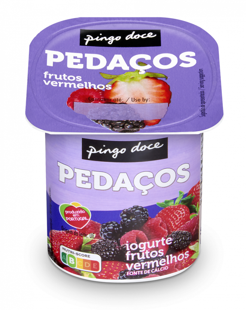 Iogurte Pedaços Frutos Vermelhos