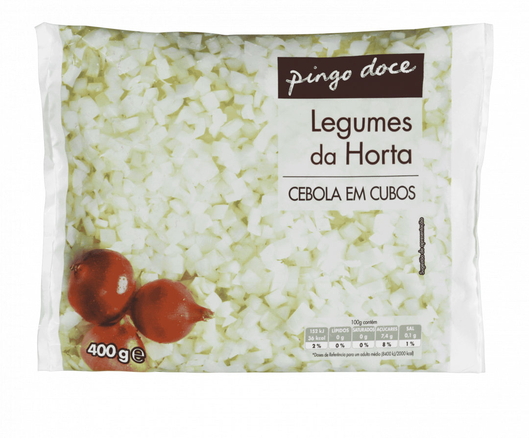 Cebola aos Cubos Congelada