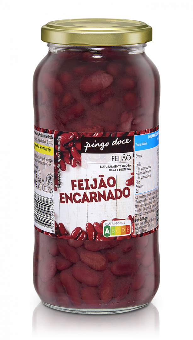 Feijão Encarnado Cozido em Frasco